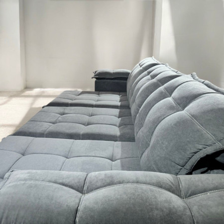 SOFÁ RETRÁCTIL BOQUERON 3 LUGARES GRIS