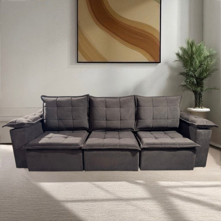 SOFÁ RETRÁCTIL BOQUERON 3 LUGARES MARRÓN