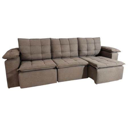 SOFÁ RETRÁCTIL BOQUERON 3 LUGARES MARRÓN PINO