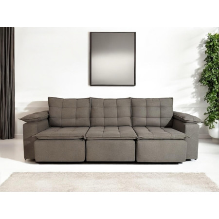 SOFÁ RETRÁCTIL BOQUERON 3 LUGARES MARRÓN PINO