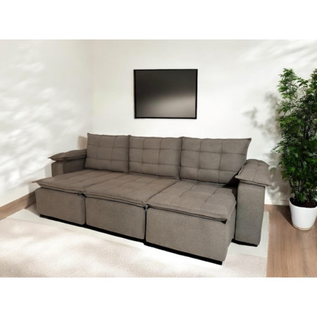 SOFÁ RETRÁCTIL BOQUERON 3 LUGARES MARRÓN PINO