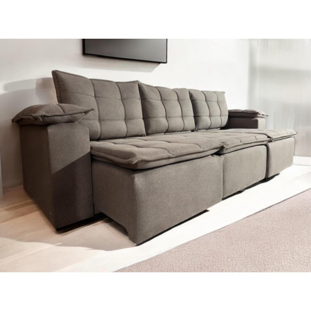 SOFÁ RETRÁCTIL BOQUERON 3 LUGARES MARRÓN PINO