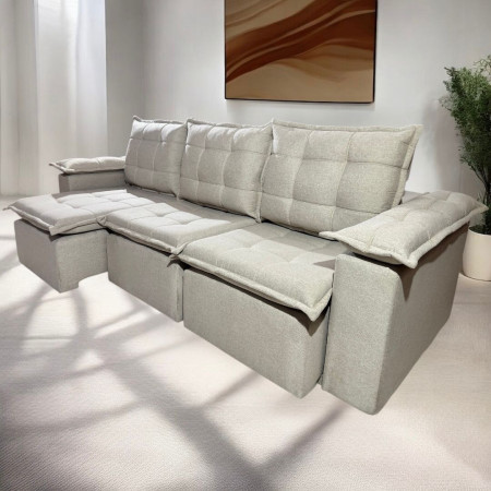 SOFÁ RETRÁCTIL BOQUERON 3 LUGARES BEIGE