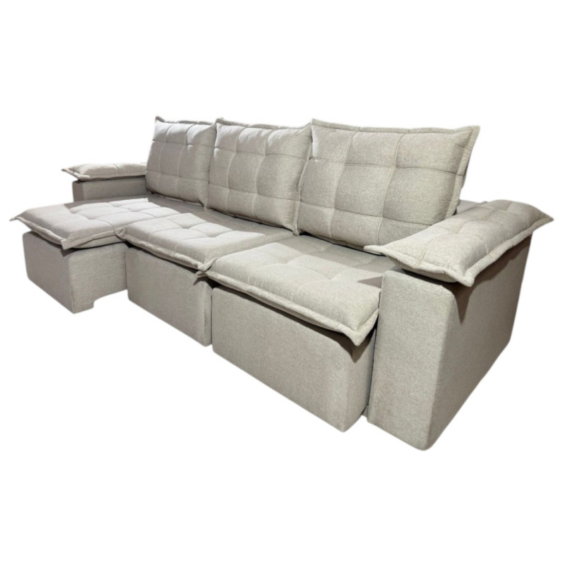 SOFÁ RETRÁCTIL BOQUERON 3 LUGARES BEIGE