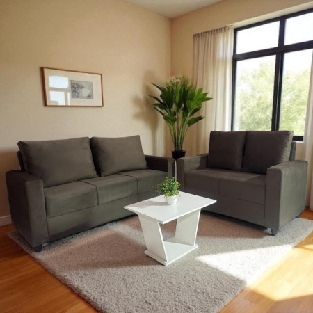 SOFA YPACARAI 3-2 LUGARES MARRON + MESITA DE RAGALO