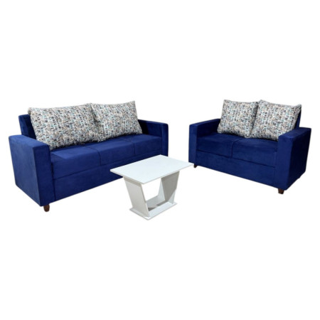 SOFA YPACARAI 3-2 LUGARES AZUL + MESITA DE RAGALO