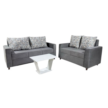 SOFA YPACARAI 3-2 LUGARES GRIS + MESITA DE RAGALO