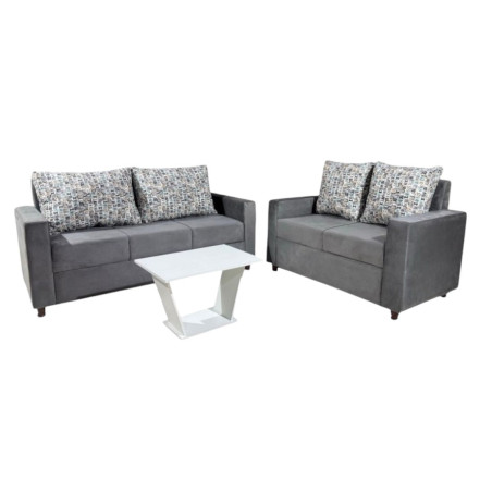 SOFA YPACARAI 3-2 LUGARES GRIS + MESITA DE RAGALO