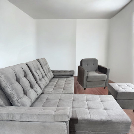 COMBO YPANE GRIS + POLTRONA + PUFF