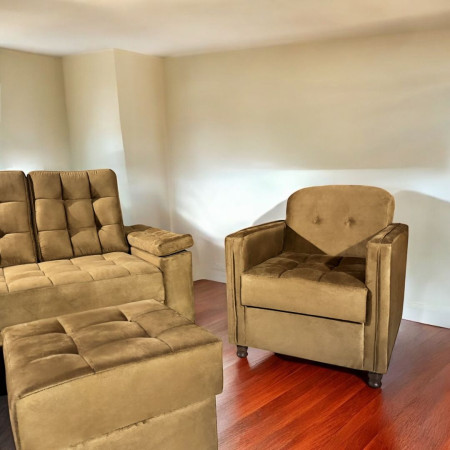 COMBO YPANE BEIGE + POLTRONA + PUFF