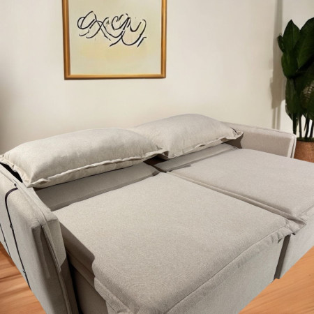 SOFA CAMA RETRACTIL ASUNCIÓN BEIGE