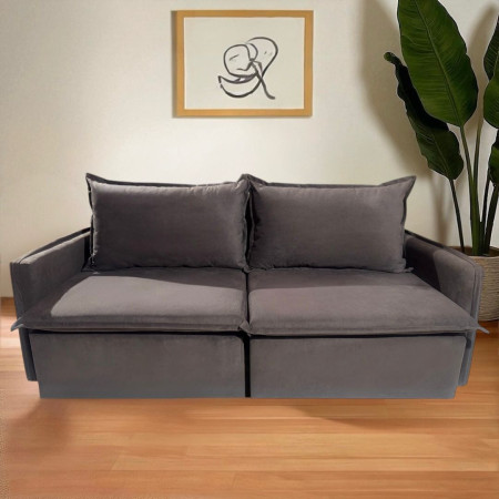 SOFA CAMA RETRACTIL ASUNCIÓN MARRÓN