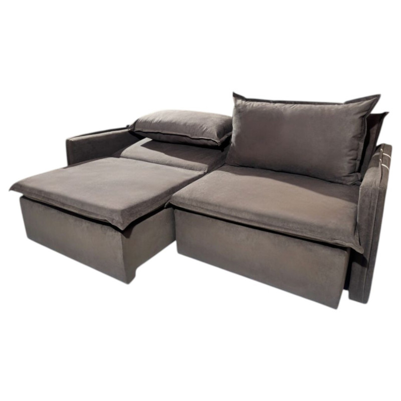 SOFA CAMA RETRACTIL ASUNCIÓN MARRÓN