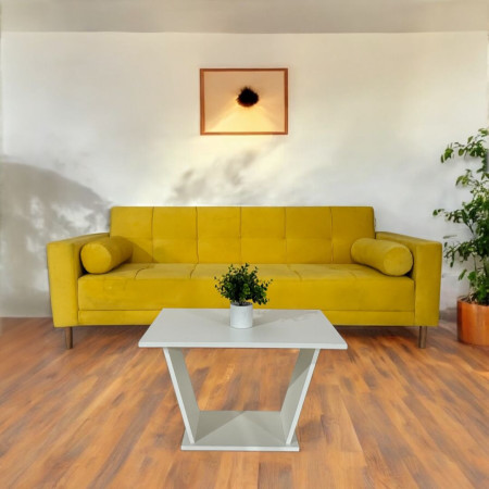 SOFA CAMA VALENZUELA AMARILLO + MESITA DE REGALO