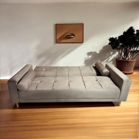 SOFA CAMA VALENZUELA BEIGE + MESITA DE REGALO