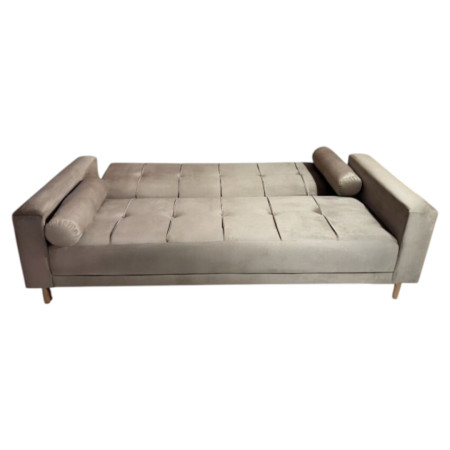 SOFA CAMA VALENZUELA BEIGE + MESITA DE REGALO