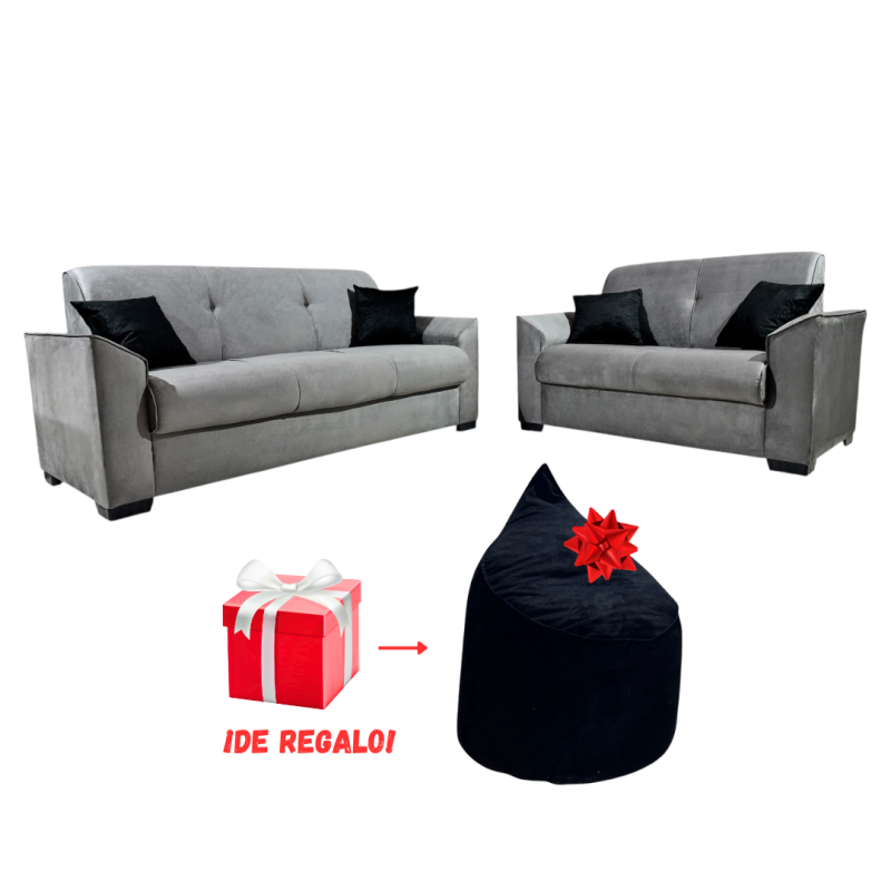 SOFA VILLA ELISA + PUFF DE REGALO
