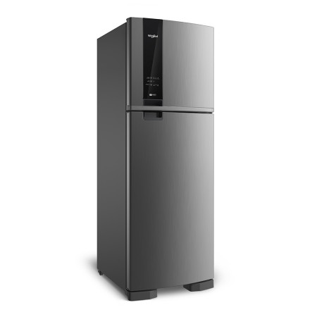 Heladera whirlpool wrm45bk 400/375l evox frio seco panel