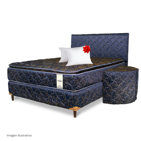SOMMIER PARANA NEO CONVENCIONAL JUEGO COMPLETO 120X190