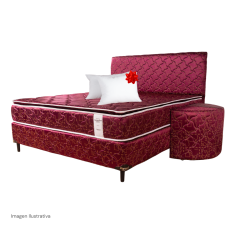 SOMMIER PARANA NEO CONVENCIONAL JUEGO COMPLETO 120X190