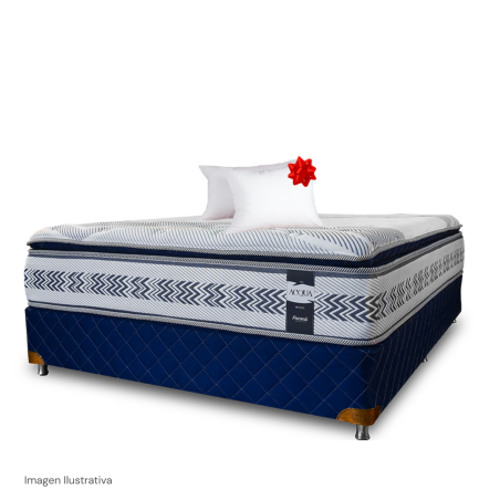 SOMMIER PARANA ACQUA BASE+COLCHON 140X190