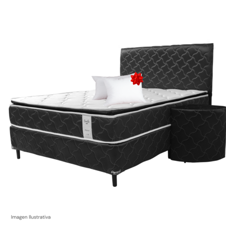 SOMMIER PARANA SMILE  JUEGO COMPLETO 120X190