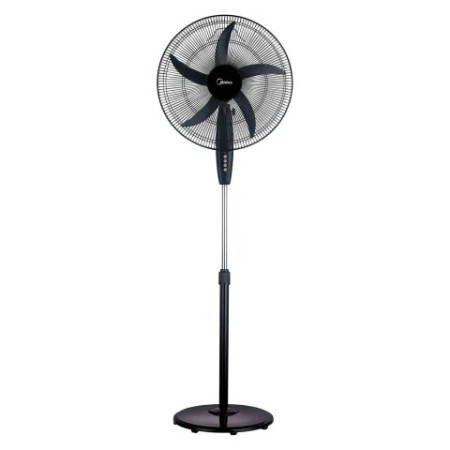 Ventilador Midea de Pie 20” 3 Velocidades Negro