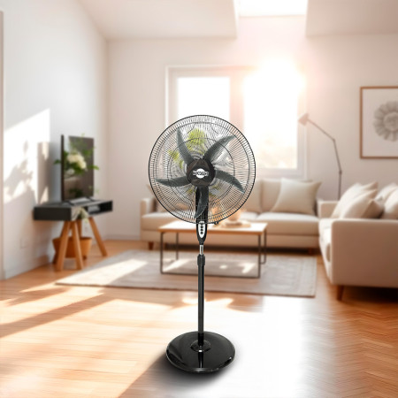 Ventilador de Pie Tokyo Bravísimo 20” Negro 3 Velocidades
