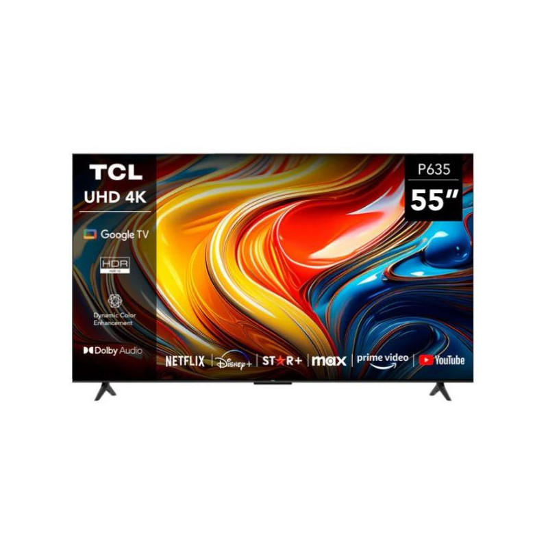 Televisor TCL 55" Smart P635 Google 4K UHD