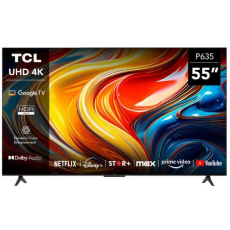Televisor TCL 55" Smart P635 Google 4K UHD