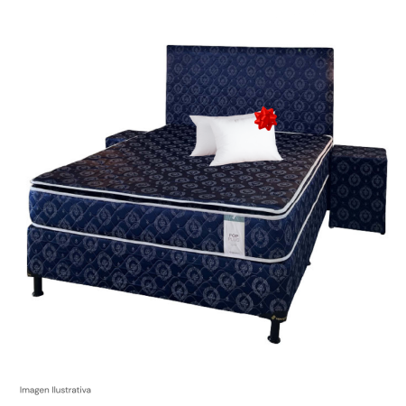 JUEGO SOMIER POP PLUS 1,40 X 1,90 70K SUPERSPUMA