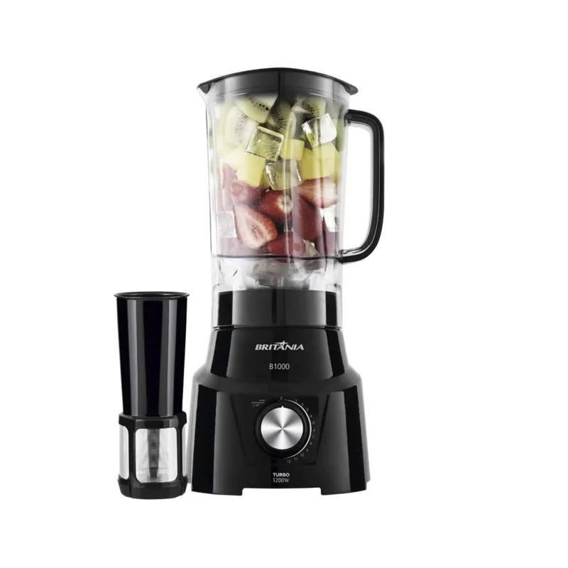 Licuadora Britania B1000 1200W 12V 3L Negra – 220V – 6538