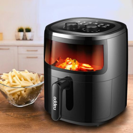 FREIDORA MECANICA NAPPO SIN ACEITE 5,7L  NEF-148 NEGRA (REG)