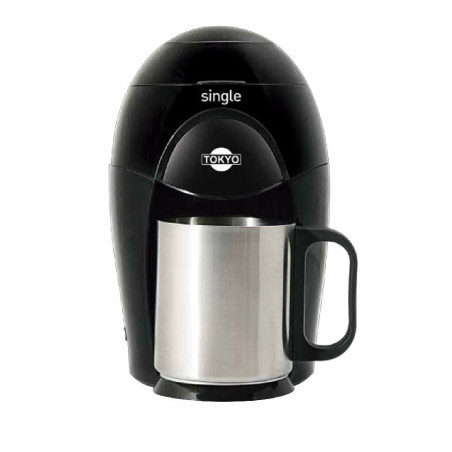 CAFETERA PERSONAL TOKYO SINGLE C/TAZA ACERO INOX INCLUIDA 350W