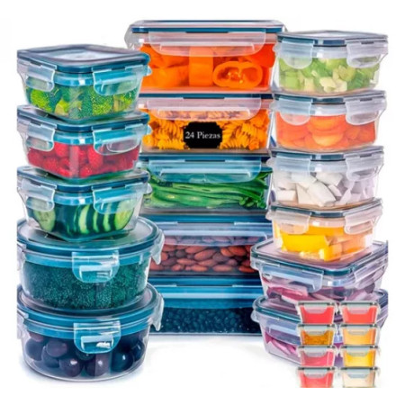 SET DE RECIPIENTES PLÁSTICOS X24 CROIX