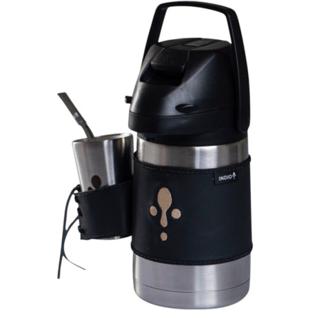 TERMO TERERE INDIO 1.3 LTS INOX+GUAMPA+FAJA CUERO