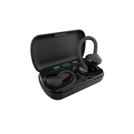 Auricular Inalámbrico deportivo TWS  con estuche Power Bank y Display