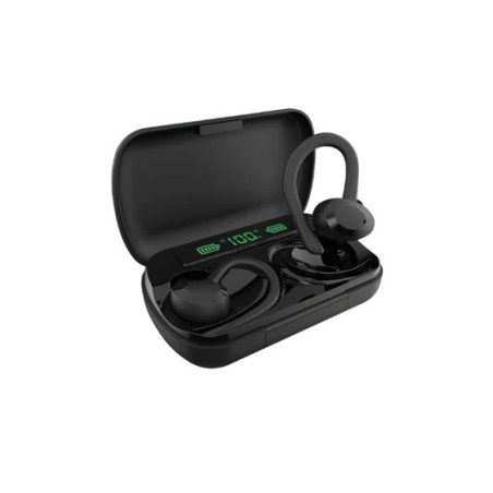 Auricular Inalámbrico deportivo TWS  con estuche Power Bank y Display