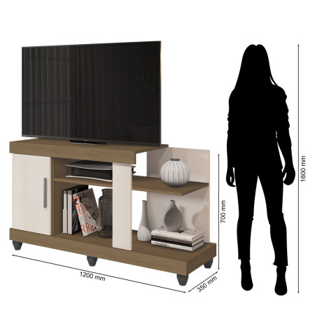 RACK BANCADA CANADA CARVALHO OAK| OFF WHITE
