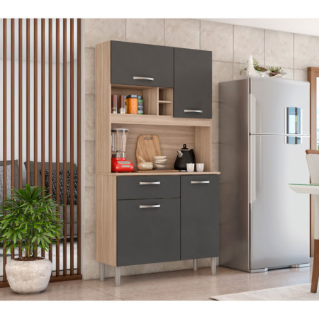 MUEBLE DE COCINA MALTA AVENA/GRAFITO