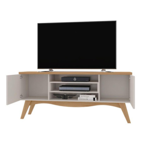 BANCADA LIS PARA TV DE 65"  OFF WHITE/ MATTE