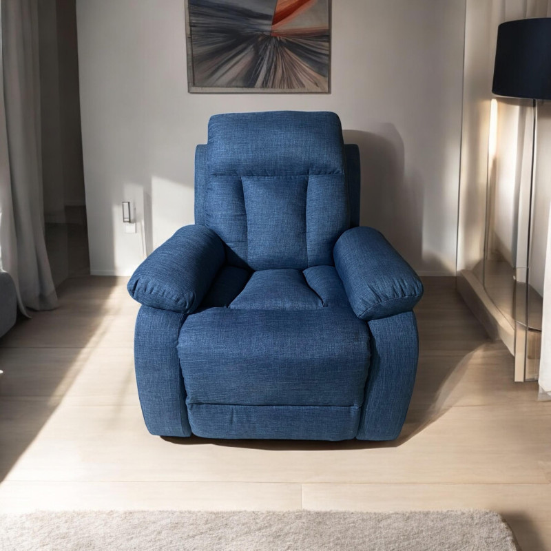 POLTRONA BERLIN RECLINABLE AZUL