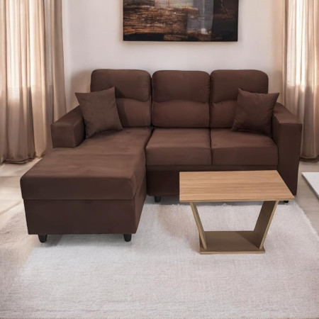 SOFA SAN LORENZO 2+CHAISE  MARRON