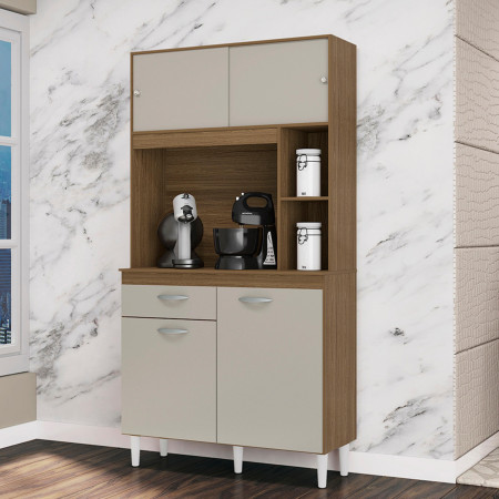 MUEBLE DE COCINA DUDA 90 CASTAÑO / OFF WHITE