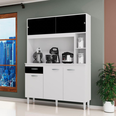 MUEBLE DE COCINA DUDA 1,20 BLANCO/PRETO