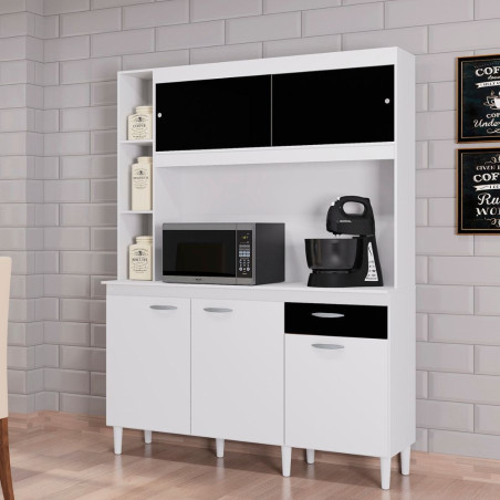 MUEBLE DE COCINA DUDA 1,40 BLANCO/PRETO