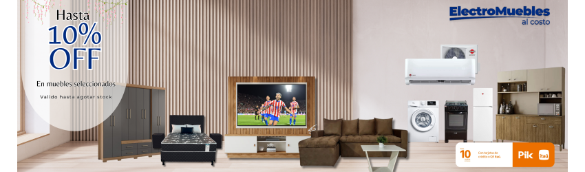 Promociones en Muebles y Electrodomésticos Electromuebles al costo!