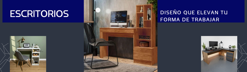 ESCRITORIOS| Con cajones y estantes.